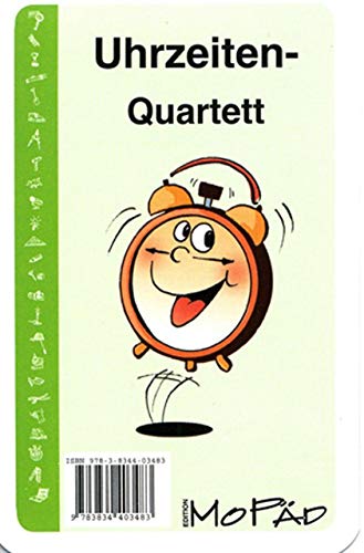 Uhrzeiten-Quartett: (1. und 2. Klasse): Kartenspiel für die 1. und 2. Klasse